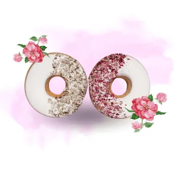 Pferdeleckerlis &ndash; Donuts mit Rosenblatt & Islandmoos (Duo) - Candy Horse