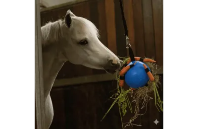 Pferdespielzeug &ndash; Besch&auml;ftigungsball Blau - Excellent Horse