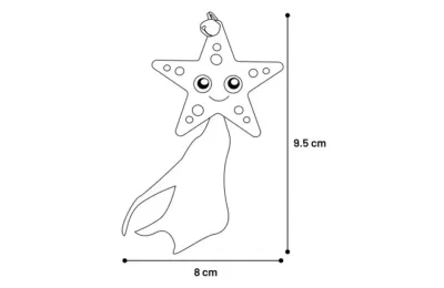 Feather Star Cat Toy | Yellow with Catnip & Bell | 8 &times; 2.8 &times; 9.5 cm