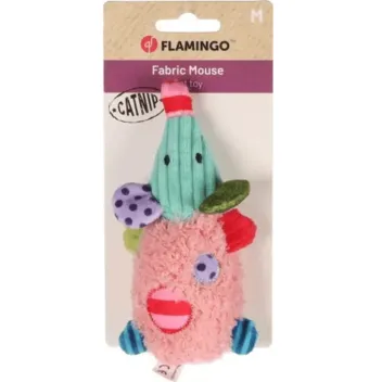 Jouet pour Chats &mdash; Souris Rose avec Cataire & Peluche Douce