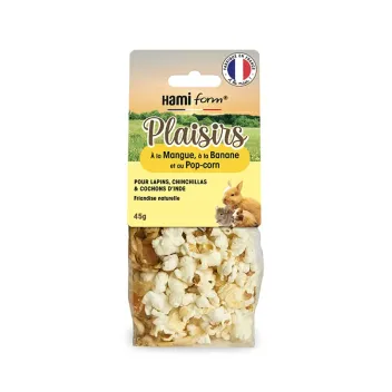 Gourmandise Pour Lapins - Pop-corn, Mangue, Banane