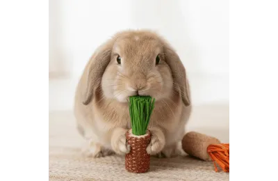 Knaagspeeltje voor Konijnen &ndash; Natuurlijk Ma&iuml;s & Papier Speelgoed | Merlin&Cie