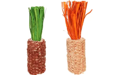 Natural Rabbit Chew for Dental Health | Corn & Paper | Small Pet Toy