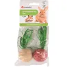 Lote de 2 Juguetes para Conejos &ndash; R&aacute;banos Trenzados - Flamingo