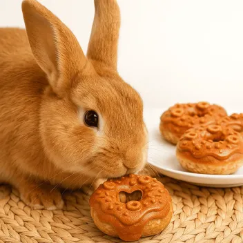 Pack 4 Donuts pour Lapins &ndash; Saveur Carotte