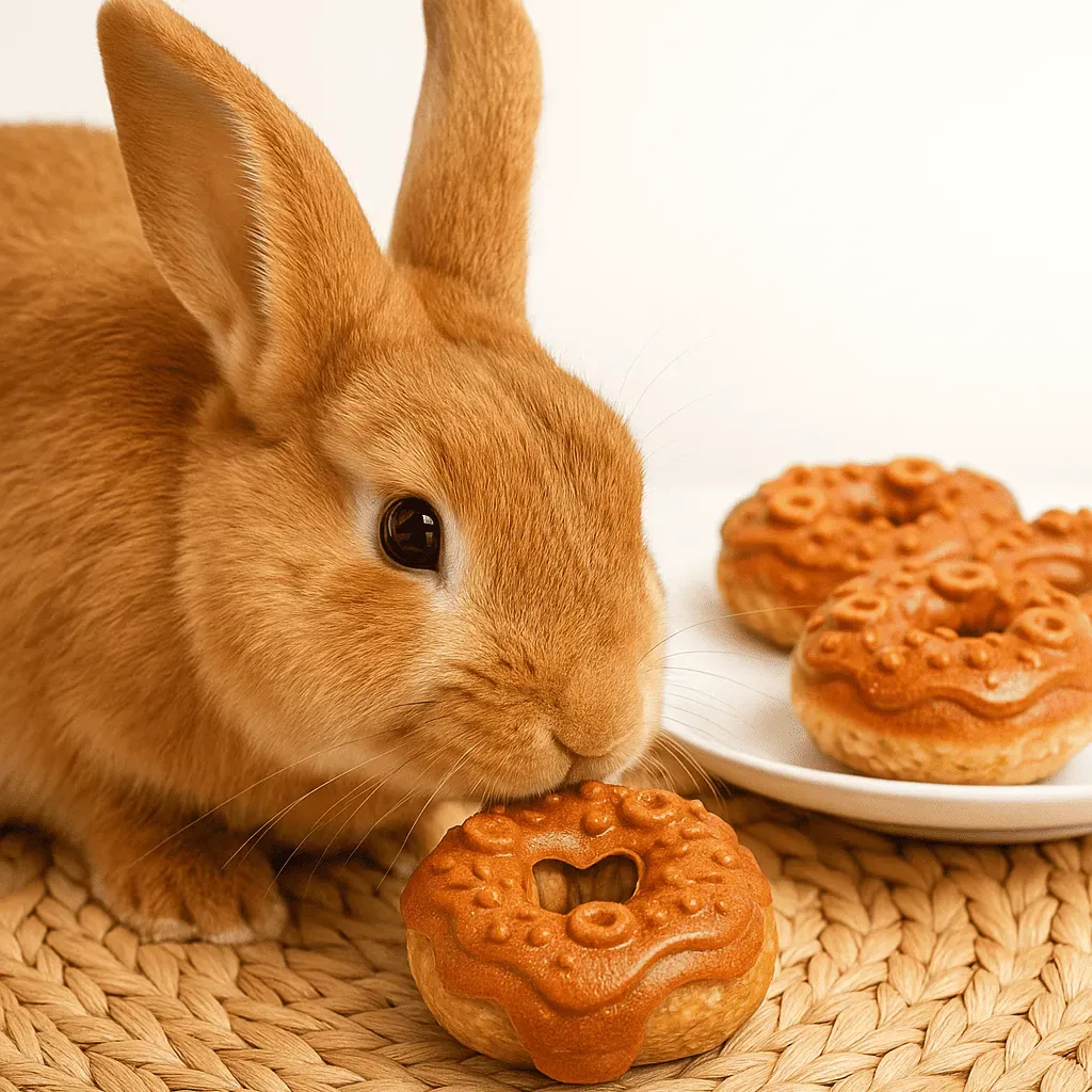 Pack 4 Donuts f&uuml;r Kaninchen &ndash; Geschmack Karotte - Bubimex