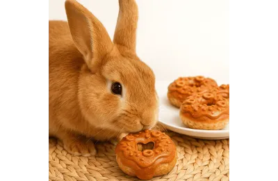 Pack 4 Donuts f&uuml;r Kaninchen &ndash; Geschmack Karotte - Bubimex