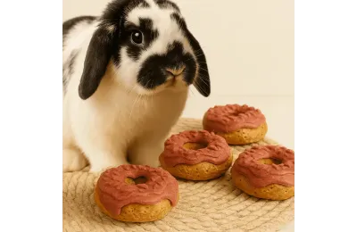 Pack 4 Donuts pour Lapins &ndash; Saveur Fraise