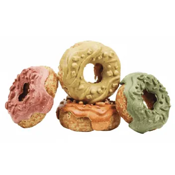 Rabbit Donuts Pack &ndash; 4 Mixed Flavours (Banana, Strawberry, Apple, Carrot) | Bubimex