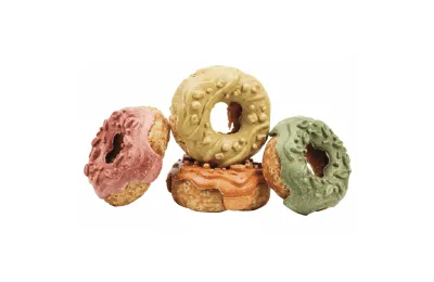 Pack Donuts per Conigli 4 Gusti (Banana, Fragola, Mela, Carota) - Bubimex