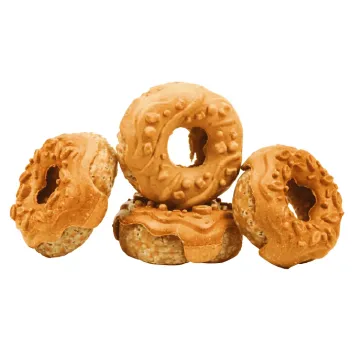 Confezione 4 Donuts per Conigli – Gusto Carota - Bubimex