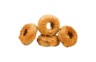 Pack 4 Donuts f&uuml;r Kaninchen &ndash; Geschmack Karotte - Bubimex