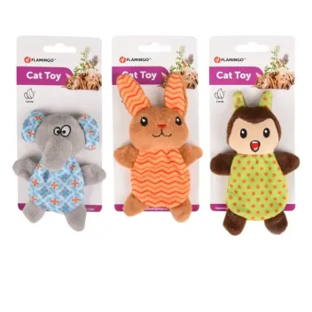 Jouet pour Chats &ndash; Lapin, &Eacute;l&eacute;phant ou &Eacute;cureuil - Flamingo