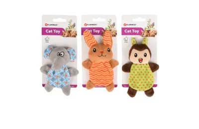 Cat Plush Toy &ndash; Rabbit, Elephant or Squirrel | Assorted Mini Plush &ndash; Flamingo