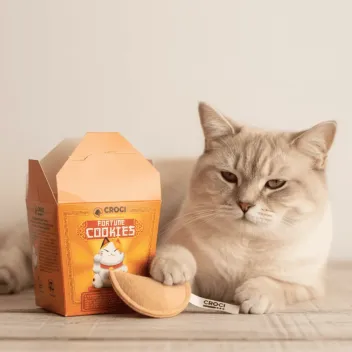 Jouet pour Chats – Fortune Cookies (lot de 4 avec herbe à chat)