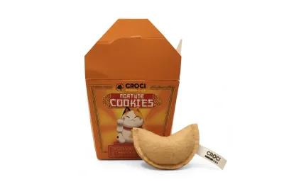 Jouet pour Chats &ndash; Fortune Cookies (lot de 4 avec herbe &agrave; chat) - Croci