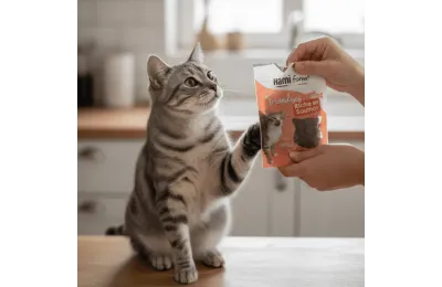 Friandises pour Chats &ndash; Riche en Saumon (50 g)