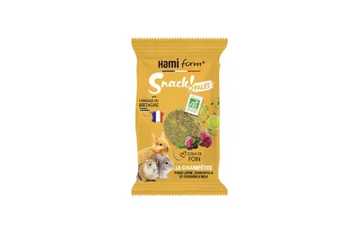 Snack Palet pour Lapin - Le Champ&ecirc;tre (Poireau, Tr&egrave;fle rouge, Thym) - bio