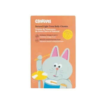 Atún Aleta Amarilla Canumi para Gatos – Trozos Naturales 170 g