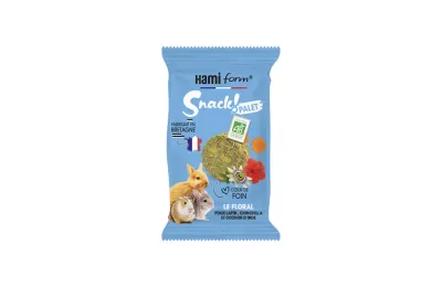 Snack Palet pour Lapin - Le Floral (Carotte, Passiflore, Hibiscus) - bio