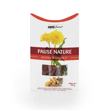 Friandise Naturelle pour Lapins - Cocktail de Racines de Pissenlit (120 g)