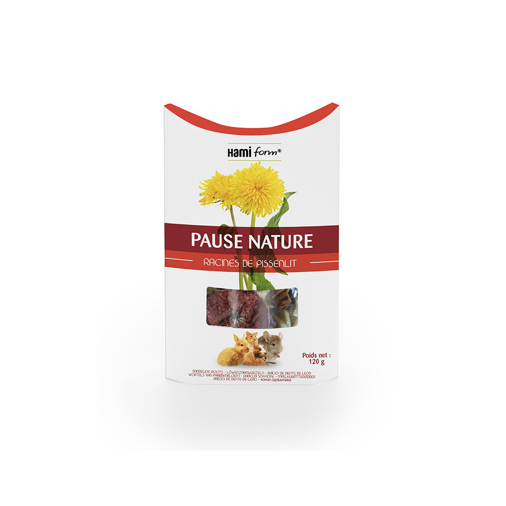 Friandise Natural para Conejos - C&oacute;ctel de Ra&iacute;ces de Diente de Le&oacute;n (120 g)