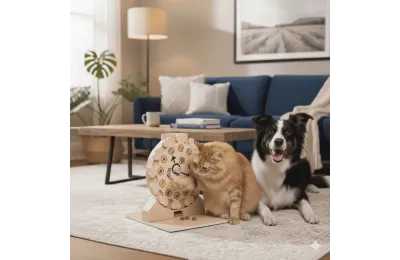 Houten Intelligentiespel &ldquo;Klok&rdquo; &ndash; My Intelligent Pets | Voor Honden & Katten