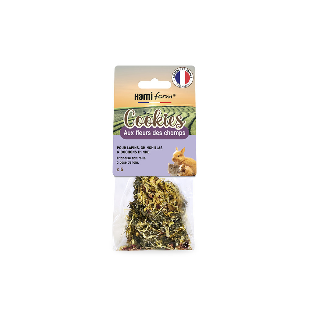 Cookies pour Lapin aux fleurs des champs (x5 unit&eacute;s)