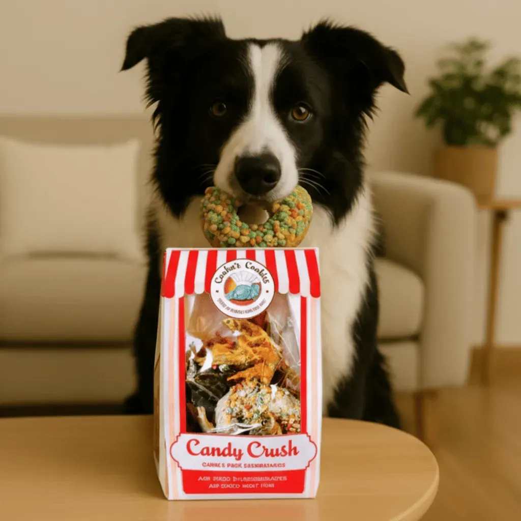 Assortiment Festif de Viandes & Poissons S&eacute;ch&eacute;s pour Chiens - Candy Crush Pack Cooka&rsquo;s Cookies (200 g)