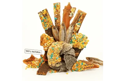 Cooka&rsquo;s Cookies Candy Crush Pack | Festive Mixed Treats ~200 g | Natural Meat & Fish with Dogfetti