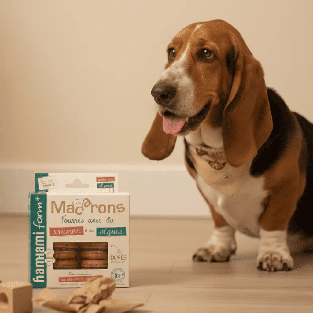 Friandises pour Chiens &ndash; Macarons Saumon & Algues (x6)