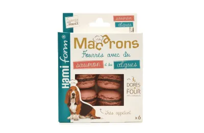 Golosinas para Perros &ndash; Macarons de Salm&oacute;n y Algas (x6) - Hamiform