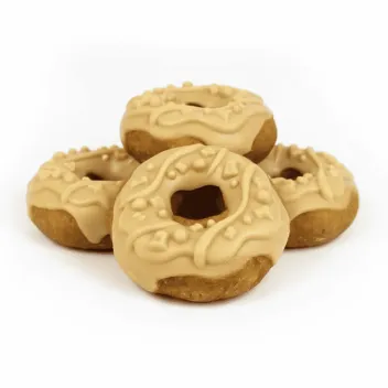 Confezione 4 Donuts per Cani &ndash; Pollo & Cocco Goloso - Bubimex
