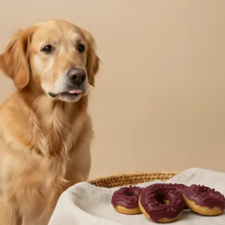Pack 4 Donuts f&uuml;r Hunde &ndash; Huhn & Heidelbeere - Bubimex