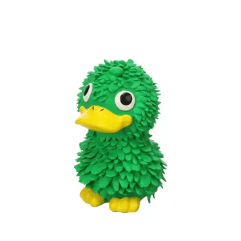 Barney Duck Dog Toy | Durable TPR Chew | Bright Green for Small/Medium Dogs