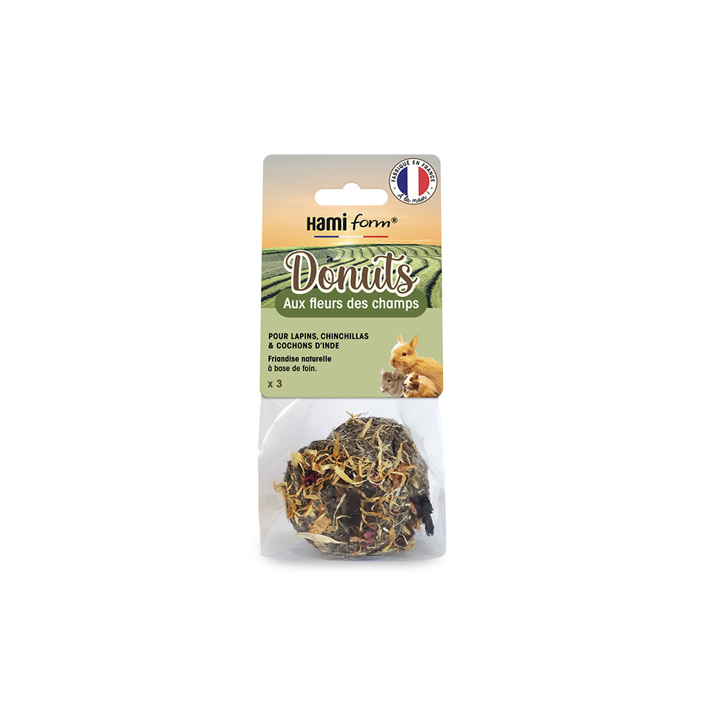 Donuts pour Lapin aux fleurs des champs (x3 unit&eacute;s)