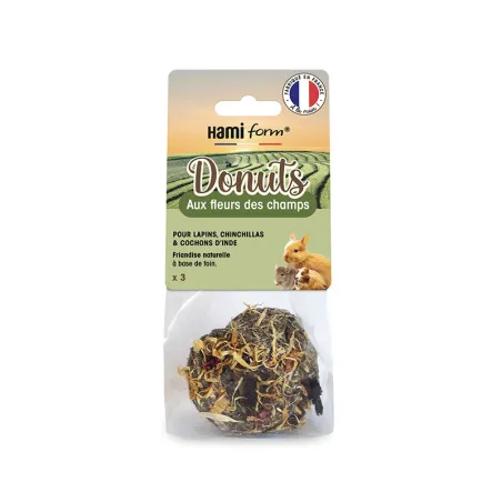 Donuts pour Lapin aux fleurs des champs (x3 unit&eacute;s)