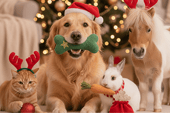 E se anche i nostri animali potessero godersi la magia del Natale?