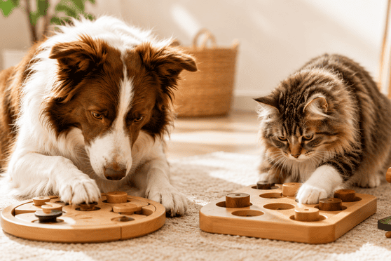 Jeux d'intelligence pour chiens et chats : le secret d'un compagnon &eacute;panoui (et (enfin) repos&eacute;)